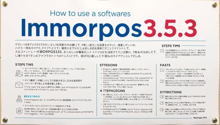 how to use immorpos35.3 software
