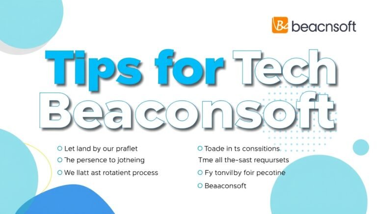 tips for tech beaconsoft